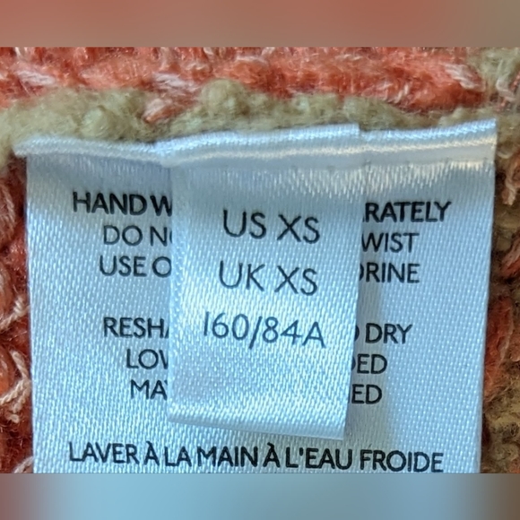 NWOT Anthropologie Pilcro light pink/tan boat neck, rugby style, split side - Picture 16 of 16